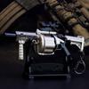 Modèle d'arme 14cm Métal Pistolet Playerunknowns Battlegrounds MGL Lance-grenades Pistolets Porte-clés Armes Périphérique de jeu Jouets pour garçons