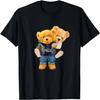 Cooler Teddybär Jungs Beste Freunde Stil Illustration Grafik T-Shirt