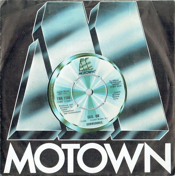 

7inch Record COMMODORES - Sail On TMG1155 Motown 1979 UK Soul/Funk Used
