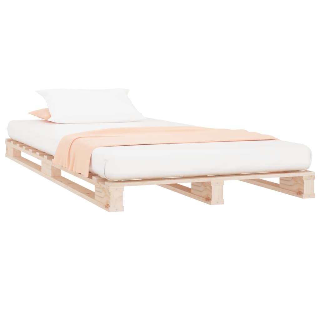Vidaxl Letto in Pallet, 100X200 Cm, Legno di Pino Massiccio
