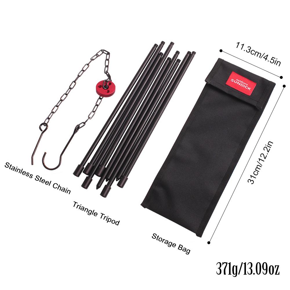 Camping Bonfire Tripod Portable Triangle Support Camping Bonfire Frame