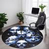 1pc Rammstein Carpet, Round Non-Slip Durable Large Size Office Carpet, Suitable for Office,yy250908064