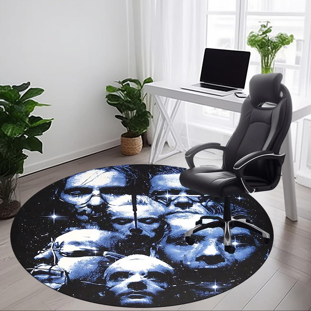 1pc Rammstein Carpet, Round Non-Slip Durable Large Size Office Carpet, Suitable for Office,yy250908064