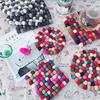 100 Wool Balls Felt Colorful Garland Wool Fiber Diameter 2cm Balls Ultra Lightweight Cute 20 Colors Party Decoration