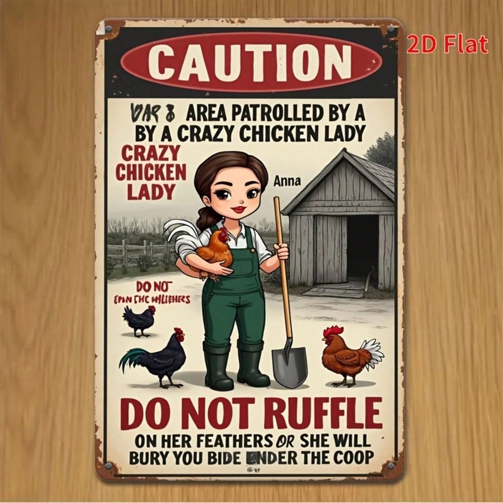 Vintage Metal Tin Sign Garden Humor Plaque Yard Art Decoration 20x30cm