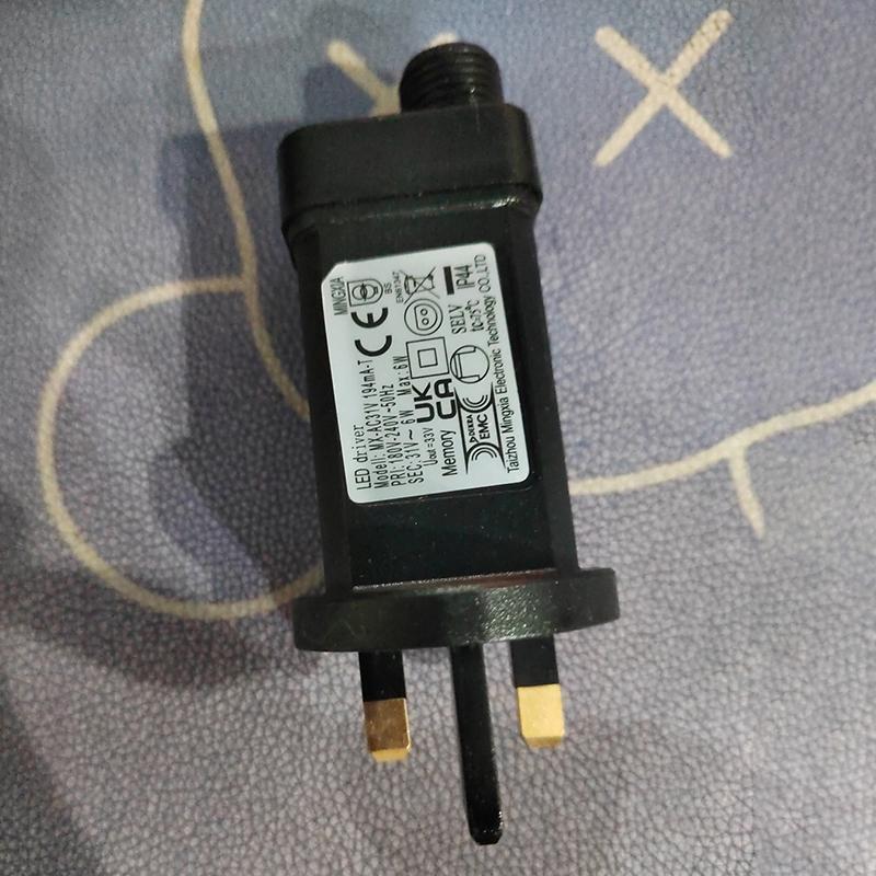 AC 220V To 31VDC 6W 8 Functional SELV LED Lamp Driver UK Plug Switch Adapter IP44 Waterproof Laser Lighting Europe Power Supply