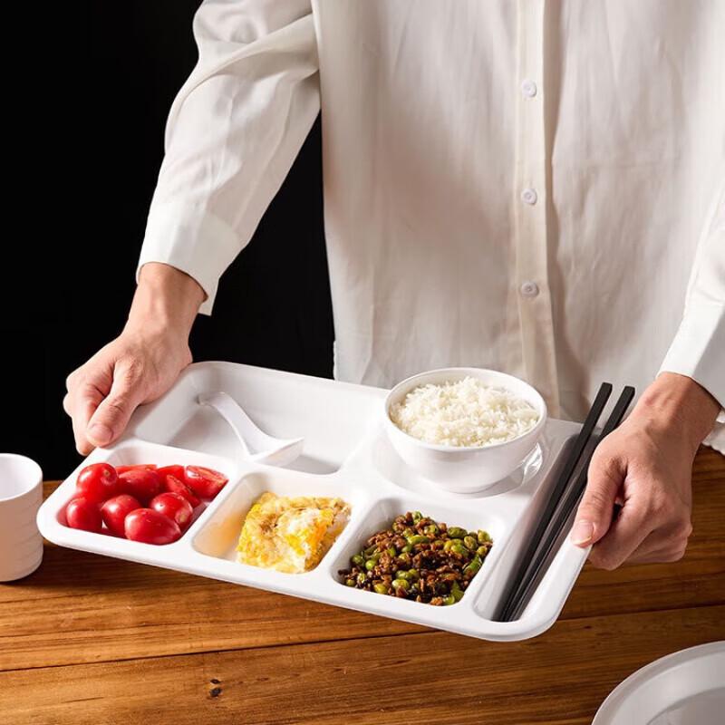 Commercial Melamine Divided Serving Plate