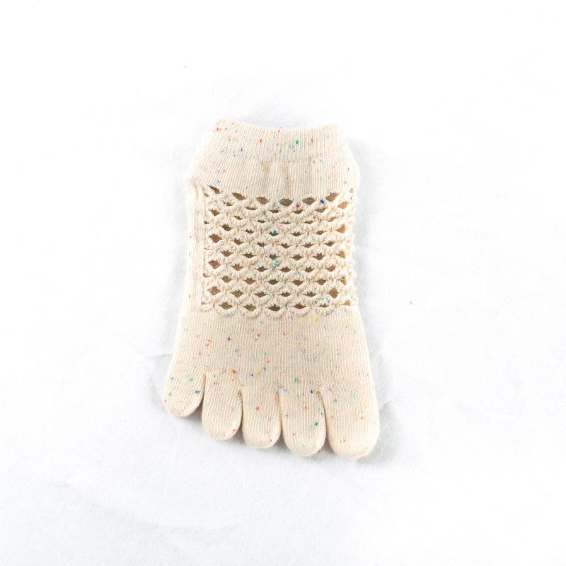 

1Pair Short Socks Non-slip Cotton Breathable Pilates Sock Floor Socks Mesh Socks Fitness Yoga Socks Indoor Toe Socks