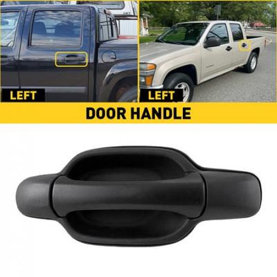 Exterior Left Rear Door Handle Black for Chevrolet 2004-2012 Colorado GMC Canyon