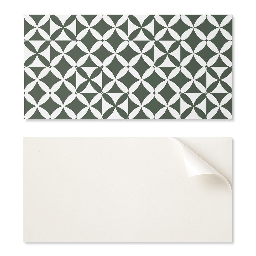 Self-Adhesive Vinyl Panel With Decorative Print 120x60 cm Geometric Checkerboard Pattern