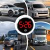 Car Mini Luminous Car Round Clock Automobiles InternalDashboard Time Display Clock Auto Ornament  Digital Clock