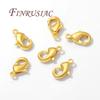 10mm 12mm 18K Gold Plated Lobster Clasps For Jewelry Making,DIY Bracelets Necklaces Accessories,Connectors Clasp