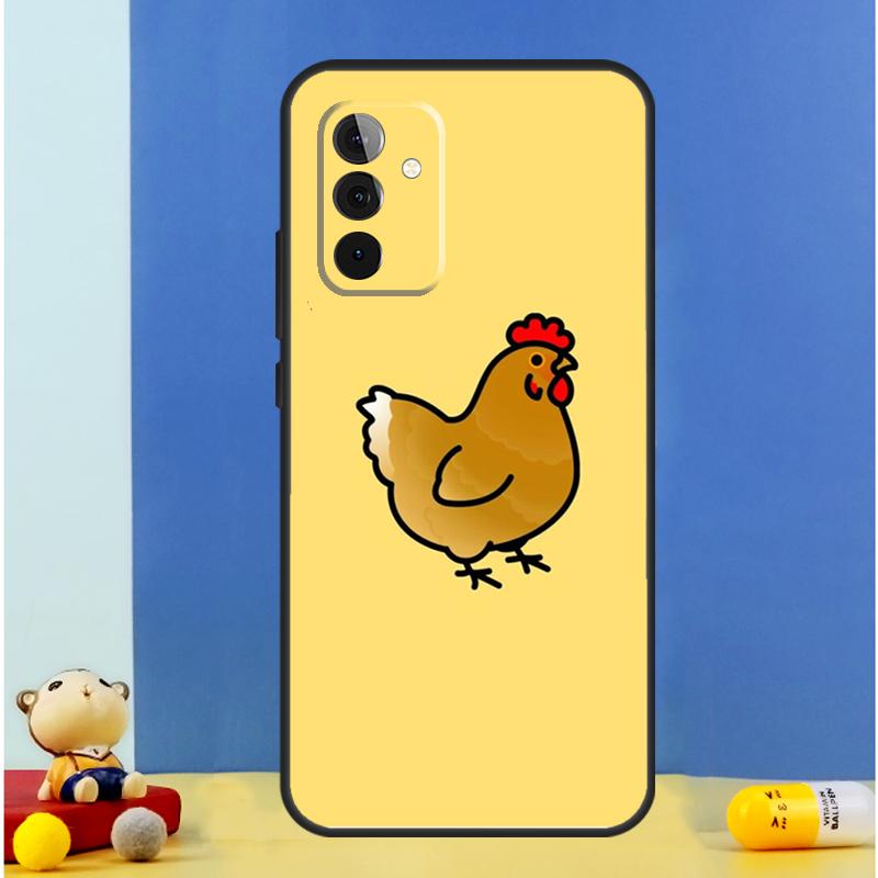 Cartoon Chicken Rooster Case For Samsung Galaxy A34 A14 A24 A15 A25 A12 A22 A32 A52 A51 A71 A13 A33 A53 A54 Cover