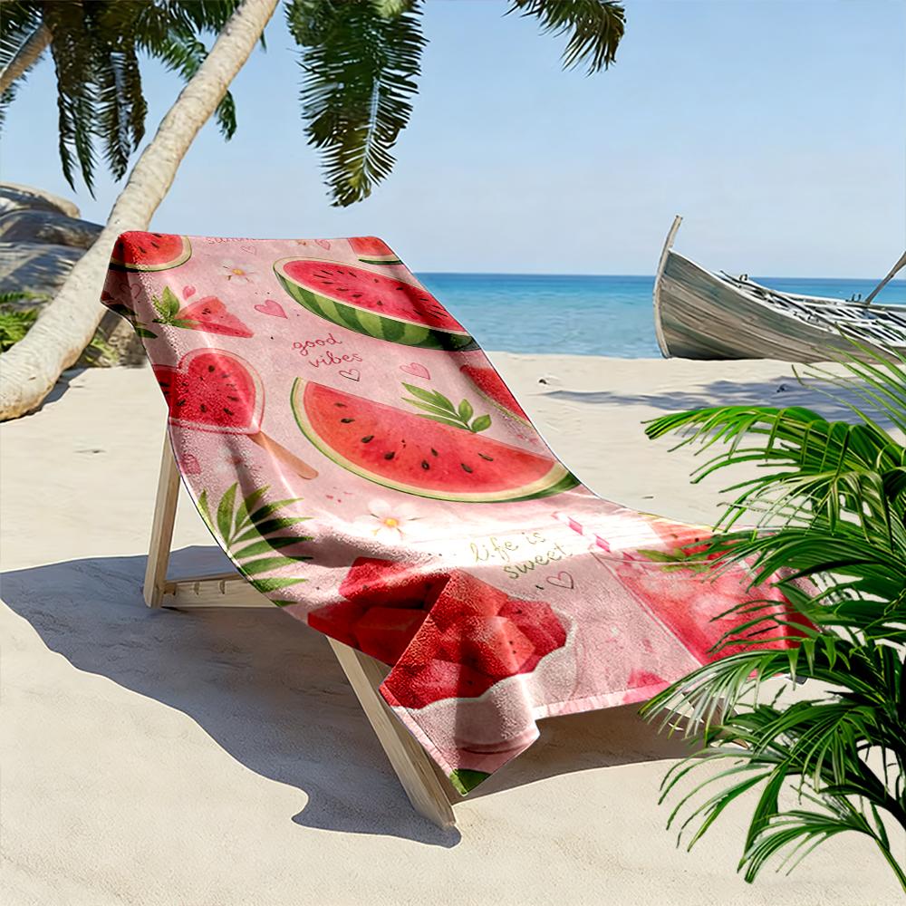 Watermelon Summer Design Beach Towel Beach towel quick-drying for travel outdoor sports jogging beach and swimming