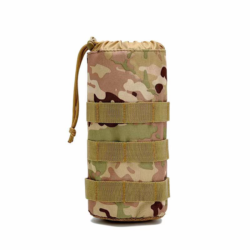 Tactical MOLLE Outdoor Water Bottle Pouch - Multifunctional Kettle Protector Bag for Cycling and Sports