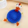 Animal Crochet Coasters Cartoon Desk Accessories Cup Placemat Handmade Decoration Knitted Gifts
