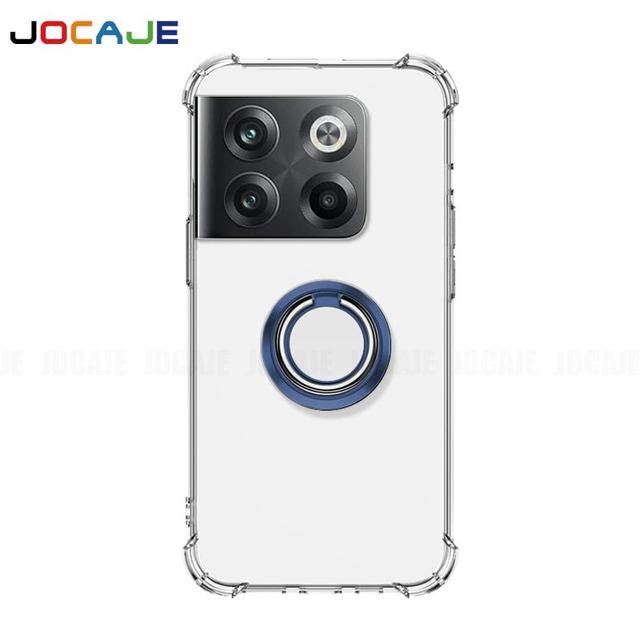 Ring Stand Transparent Defense Ochranné Nárazuvzdorné pouzdro Držák držáku Oneplus ACE2 Pro Průhledný měkký silikonový TPU Airbag Zadní kryt telefonu