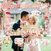 Wedding Venue Decor With Paper Photo Frame Props For Marriage Reception