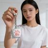 Bread Keycap Stress Relief Clicker Keychain Mechanical Keyboard Button Decompress Fingertip Keyring