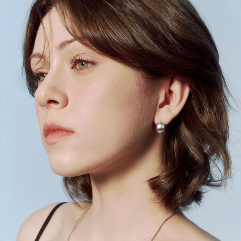 JUDY AND PAUL Mond All-Silver Volume Hoop Earrings