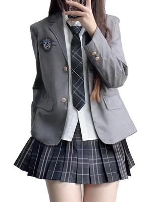 School Uniform JK School Sailor Student for Entrance Graduation School Cultural Amusement Cute Full Size L [Qichenk] Girls' Set, (High Girl), Suit,