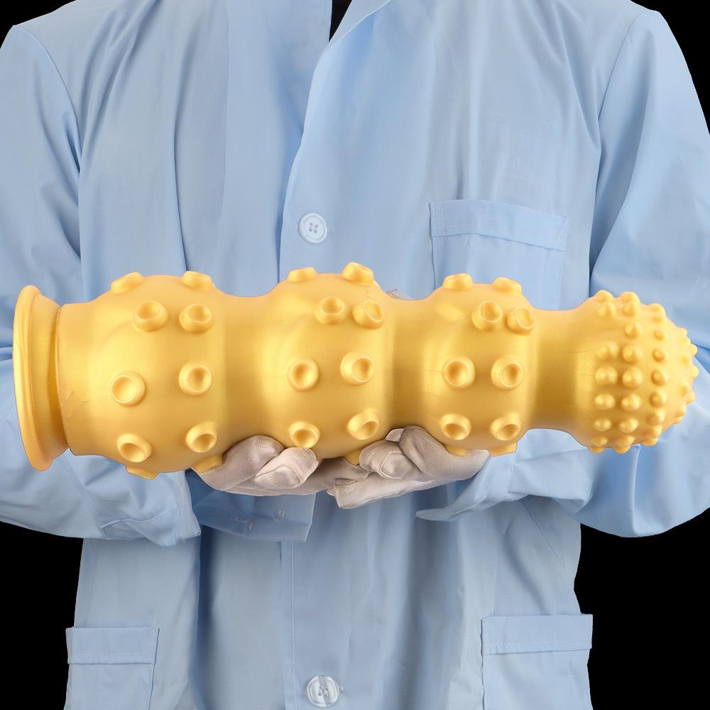Zlaté silikonové dildo Velký korálek Anální zátka Anální sex hračky Masturbátor Fisting Popruh na penis Velký penis