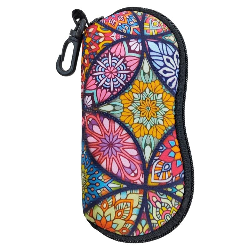 Modern Printed Eyeglasses Pouches Premium Zippers Protecting Light Weight Organizers For Sunglasses Cosmetics Key