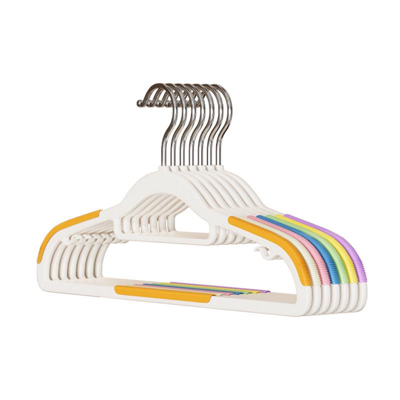 Rainbow Non-Slip Dual-Use Clothes Hanger - Wet & Dry Plastic Multifunctional Support