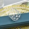 24Pcs Triangle Hollow Napkin Rings Electroplating Dining Table Decoration Party Tableware Napkin Rings