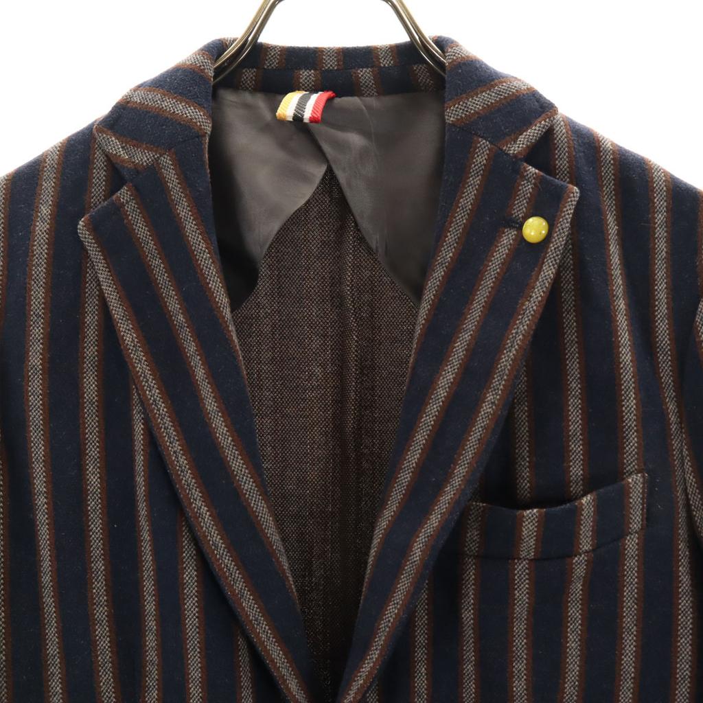 SSEINSE Striped Pattern tailored jacket 44 Navy blazer Men's Used