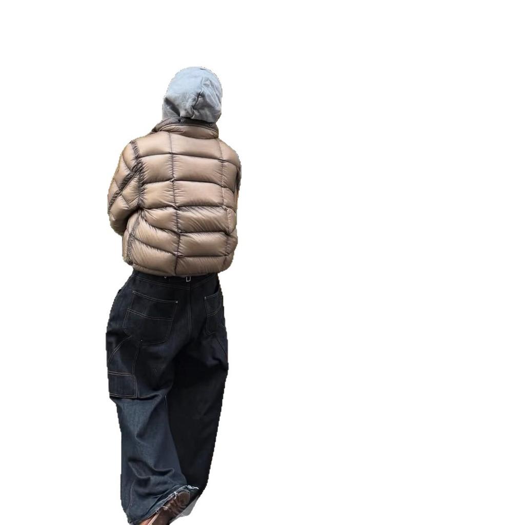 New CP classic black lens stand-up collar light and thin cotton clothes, grid segmented quilted jacket, urban functional tooling