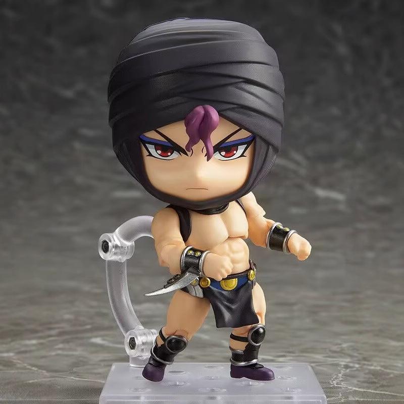 10cm Kars Jojo'S Bizarre Adventure Battle Tendency Q Style Face Swapable Boxed #1742 Anime Action Figurine Collectible Model