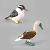 Realistic Pvc Parrot Figurines Set Of Six Colorful Decorative Animal Models