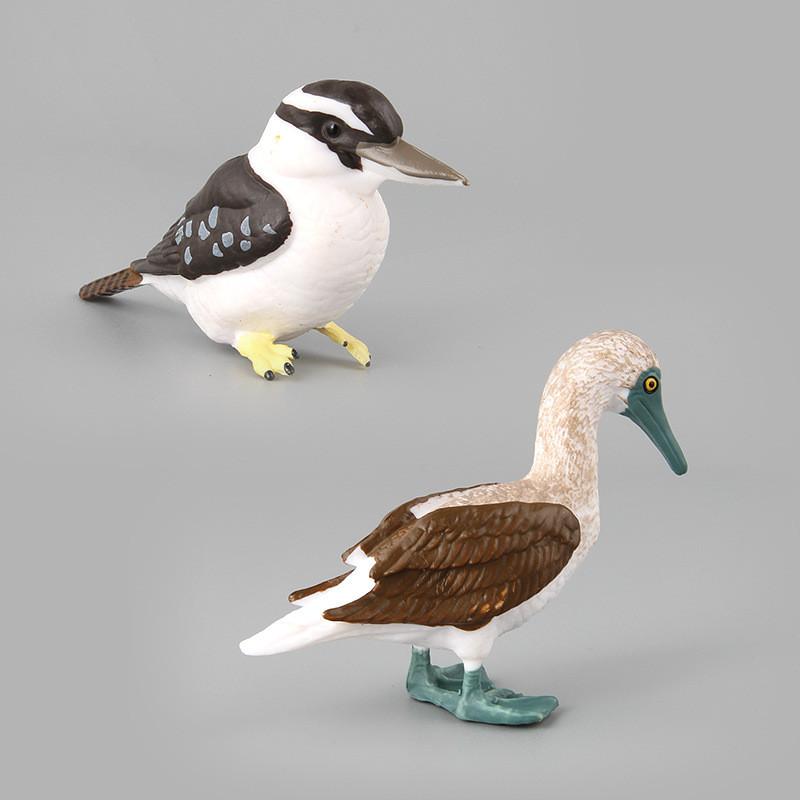 Realistic Pvc Parrot Figurines Set Of Six Colorful Decorative Animal Models