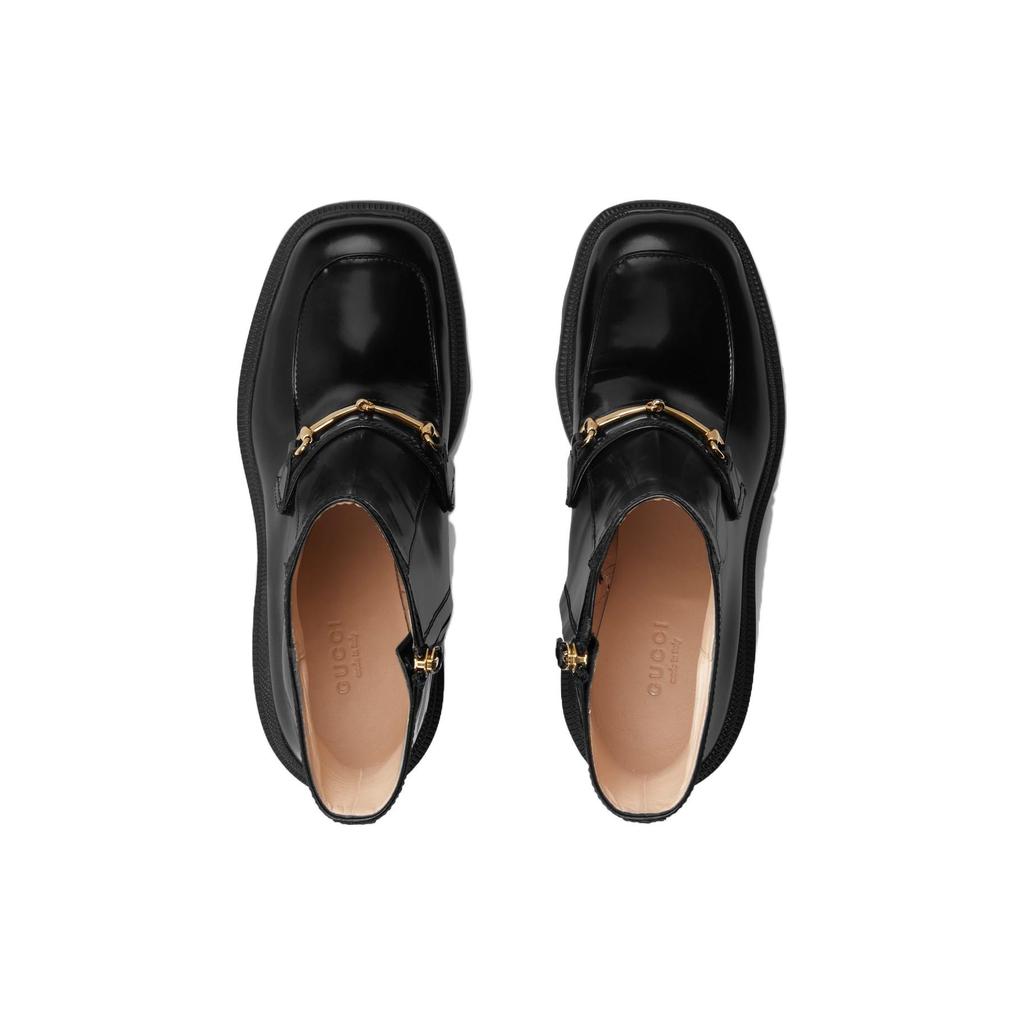 Gucci Wmns Horsebit Ankle Boot 'Black' Women's 750589 AACAT 1000