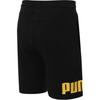 Puma Logo Outdoor Sports Elastic Waist Mid Rise Casual Shorts Men shorts Black 683443-51