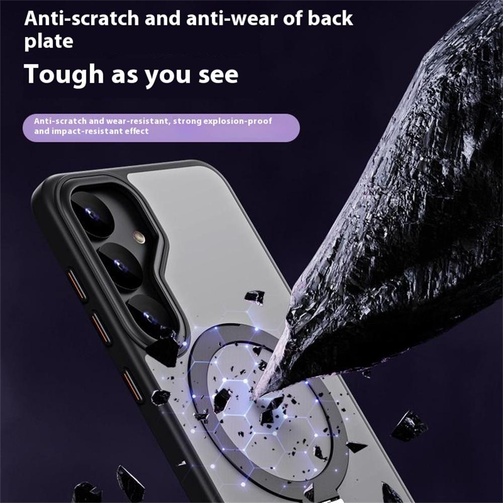For Samsung Galaxy S25+ Case Compatible with MagSafe TPU+Acrylic Kickstand Phone Cover