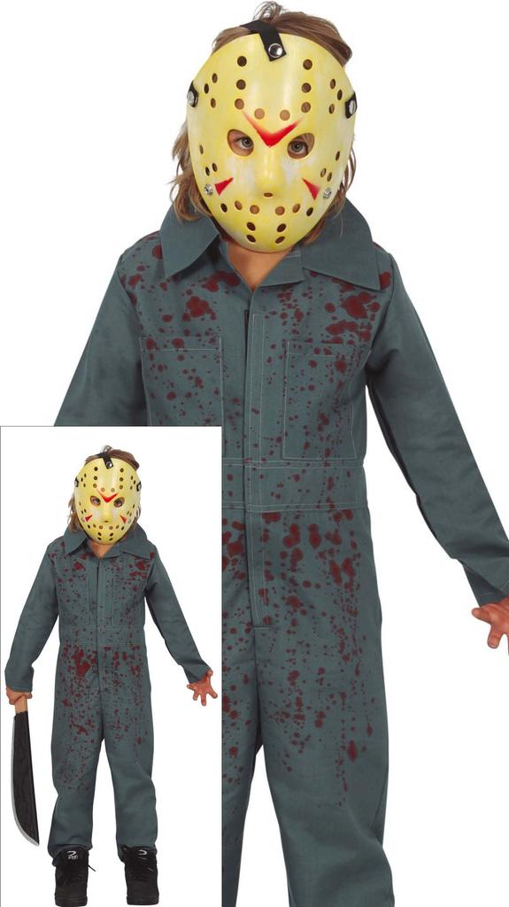 Jason Costume Friday the 13th Killer 7-9 Years