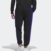 Adidas Color Block Embroidered Jogger Pants Men Bottoms Black IK3443
