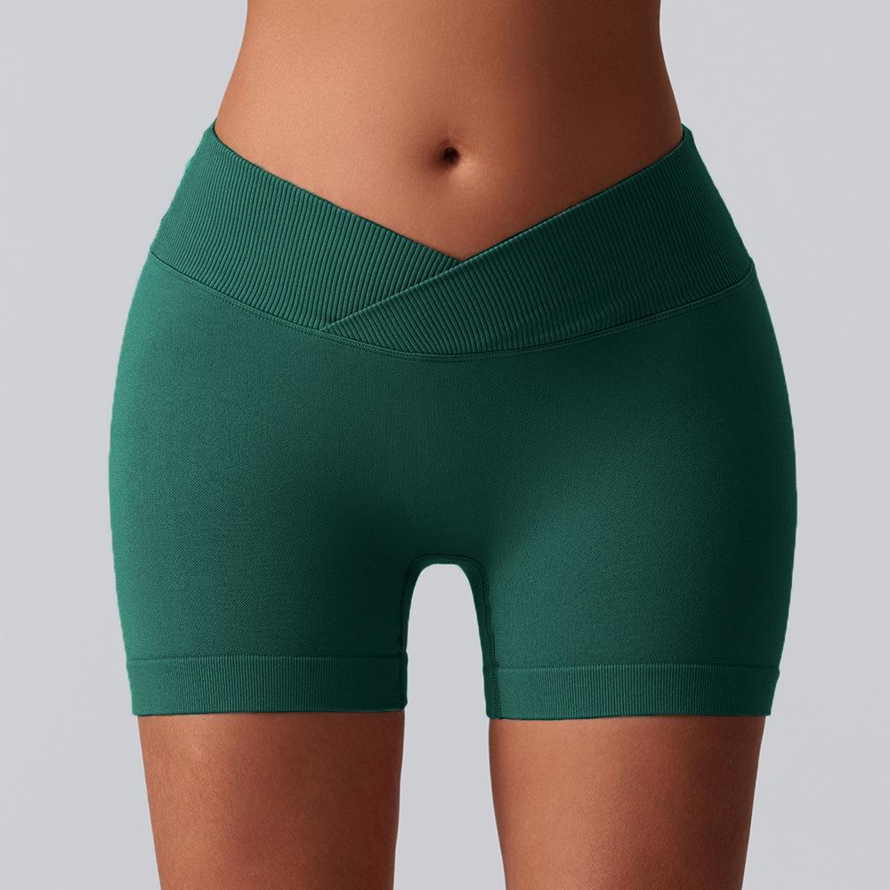 

Женские быстросохнущие шорты для йоги и бега Nuls, трикотажные, с цветными блоками, бесшовные, с дизайном персиковые ягодицы . Large