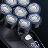 Upgrade Waterproof Rotary Shaving Equipment Multifunctional 8D Face Head Electric Shavers LED Display Electric Bald Head Shaver