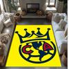 Club América Printed Flannel Area Rug Non Slip Soft Polyester Floor Carpet Indoor Decor Mat for Bedroom Living Room Sofa