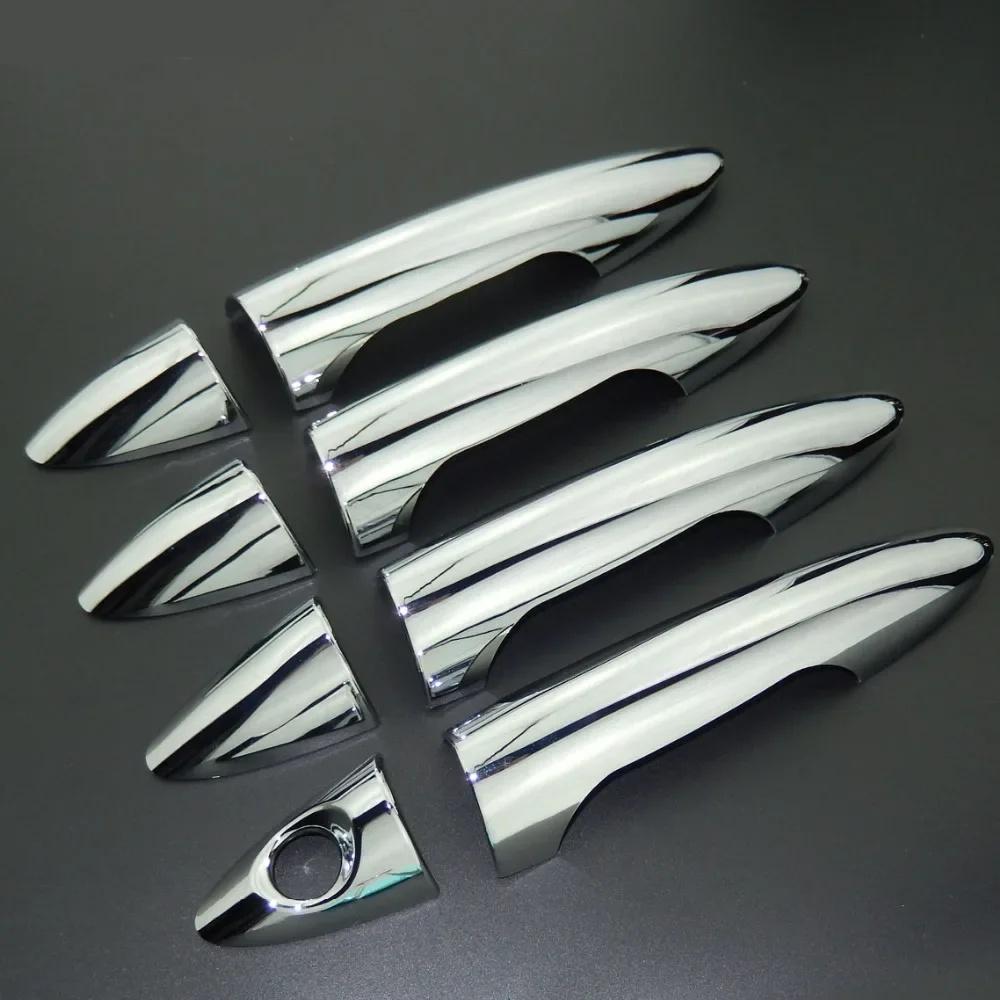 Car Upgrade Decoration Chrome Silver Door Bowl Handle Cover For Hyundai Accent Verna Solaris I25 2011-2017 Accessories
