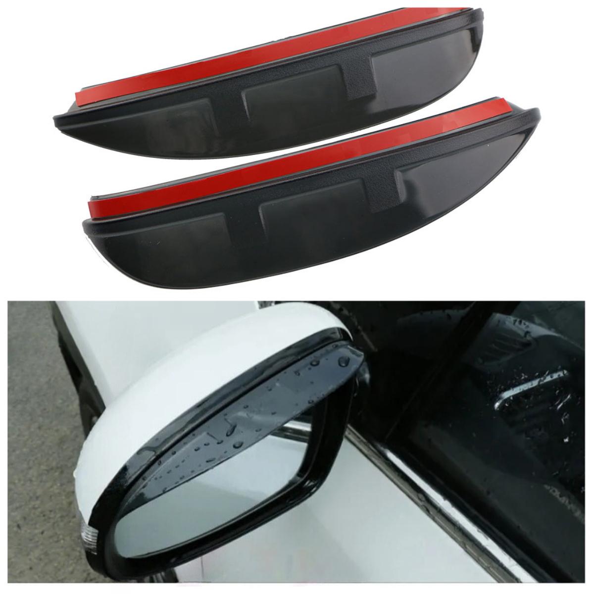 

2PCs For Kia Sportage QL KX5 2016-2025 Car Rear View Glass Mirror Rain Eyebrow Shield Sun Visor Shade Plastic Frame Stick чёрный
