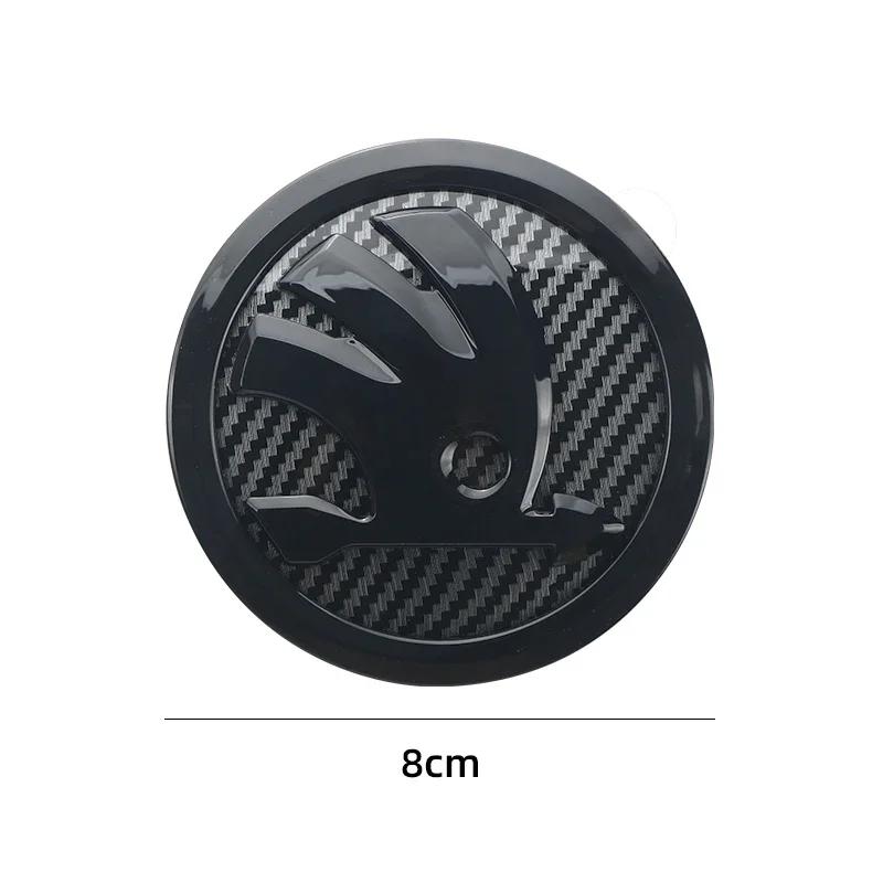 80mm 90mm ABS Emblem For Skoda Fabia 1 2 Octavia A7 RS Superb Rapid Yeti Karoq Vision Car Head Front Rear Boot Tailgate Sticker