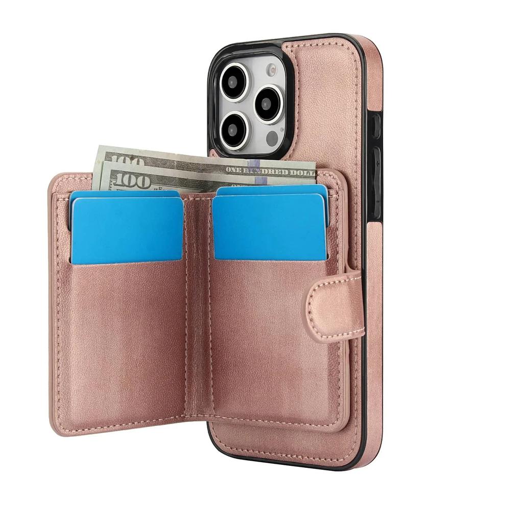 Wallet Case for iPhone 16/15/14/13/12/11 Pro Max Mini 7 8 SE Compatible with Magnetic, Detachable Magnetic Case with Card Holder
