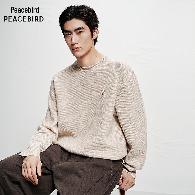 Peacebird Men s Wool Crew Neck Sweater BAEBF4314 L