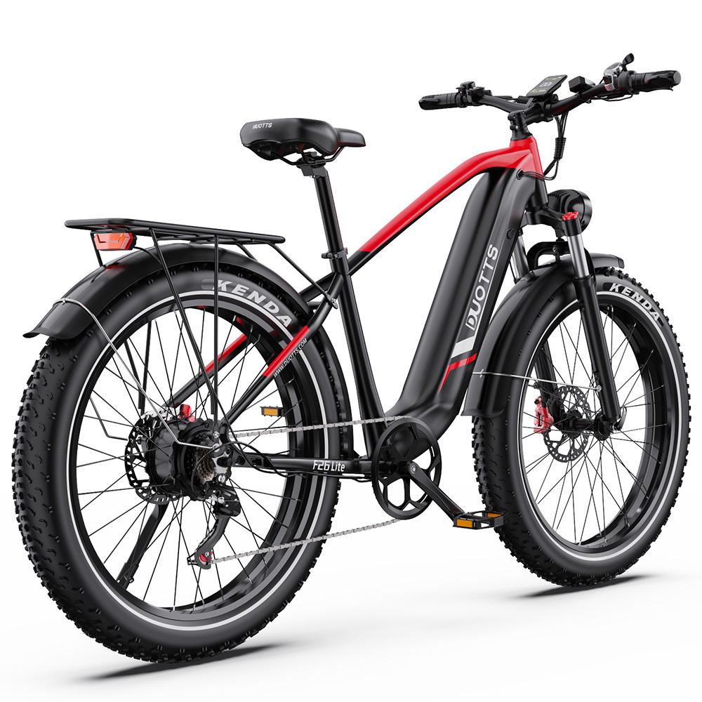 Elektrische Fiets Duotts F26 Lite 26" Dikke Banden 750W Motor Volwassen Elektrische Fiets 48V 18AH Dubbele Schijfremmen Maximale Belasting 150Kg