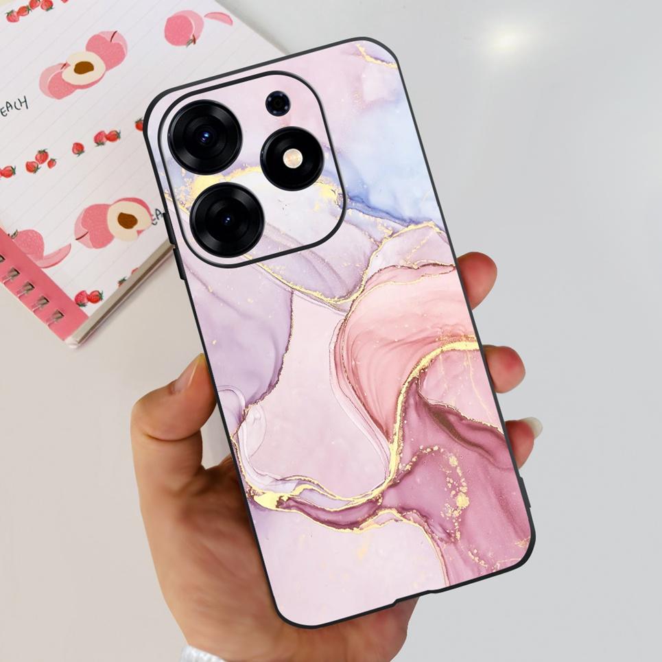 For Tecno Spark 10 Pro Spark 10C Case  Spark 9 Pro Spark 8c spark 7 Back Cover Bumper Clear Soft TPU Silicone Cute Cat Cartoon