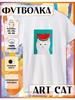 T-shirt with Portrait Cats Print